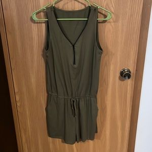 Size Medium Olive Green Romper